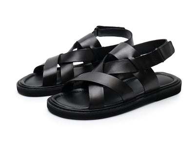 Sandalias Casuales de Cuero Genuino para Hombre - Comodidad de Verano - Image 27