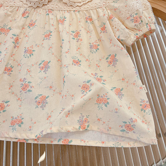 Blusa Floral de Manga Corta para Niñas - Perfecta para el Verano - Image 12