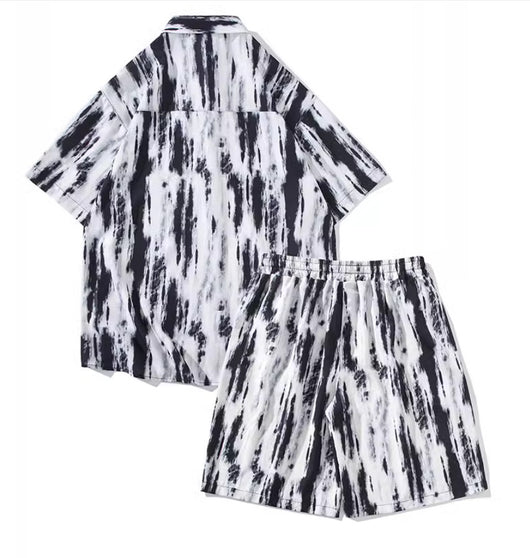 Camisa Suelta Tie-Dye con Estampado Floral para Hombre - Image 21