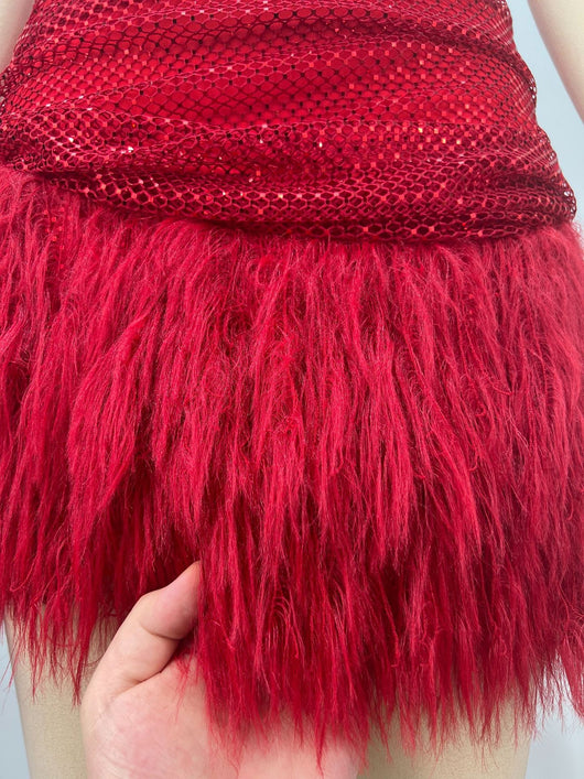 Vestido Mini Lujo con Lentejuelas Rojo Brillante - Perfecto para Celebraciones - Image 13