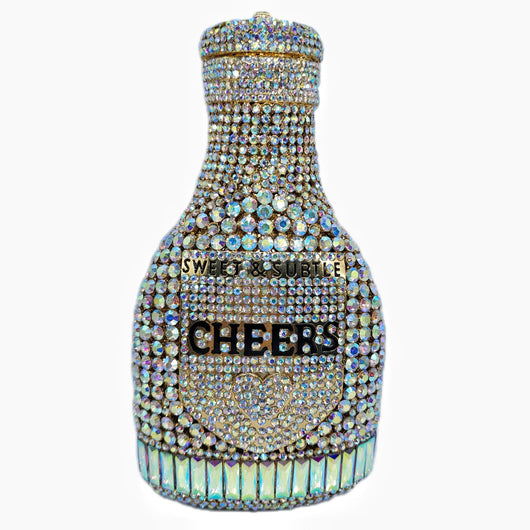 Clutch de Noche Champagne con Cristales Brillantes para Mujer - Image 41