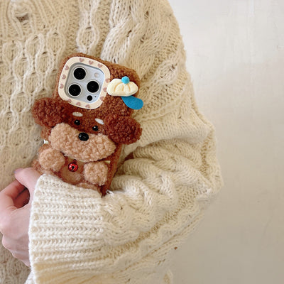 Nueva Funda de Peluche de Poodle para Teléfono - Image 20