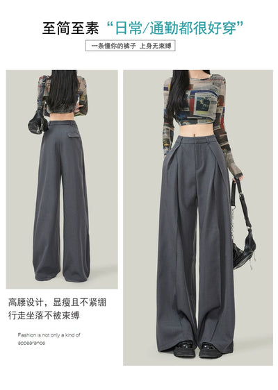 Pantalón Ancho de Tiro Alto Drapeado para Verano - Corte Petite - Image 23