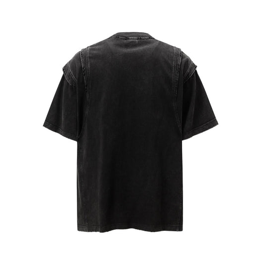 Camiseta Oversized Efecto Gastado con Costuras de Diseño - Image 14