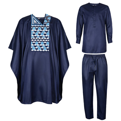 Traje de Tres Piezas Ejecutivo con Bordado para Hombre - Image 29