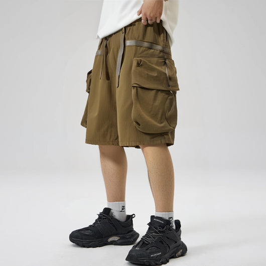 Pantalones Cortos Sueltos Japoneses con Bolsillos Grandes para Hombre - Image 20