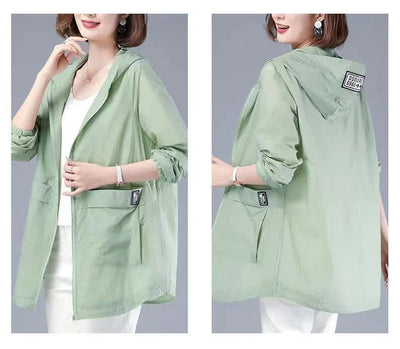 Chaqueta Protectora UV Suelta Talla Grande para Mujer - Image 18