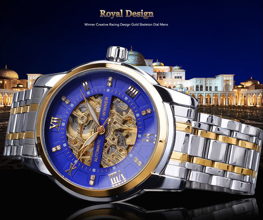 Reloj Mecánico Impermeable con Diseño Calado para Hombre - Image 7
