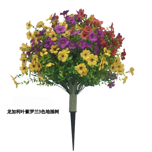 Arreglo Floral de Eucalipto y Violeta con Plantas Verdes Decorativas - Image 10