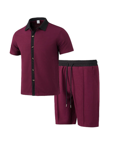 Conjunto de Vacaciones para Hombre: Camisa y Pantalones Cortos - Image 38