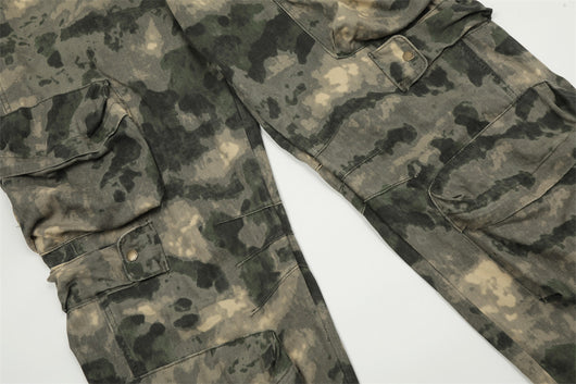 Pantalones de Trabajo Camuflaje Tie-dye Multi-bolsillos para Montaña - Image 32