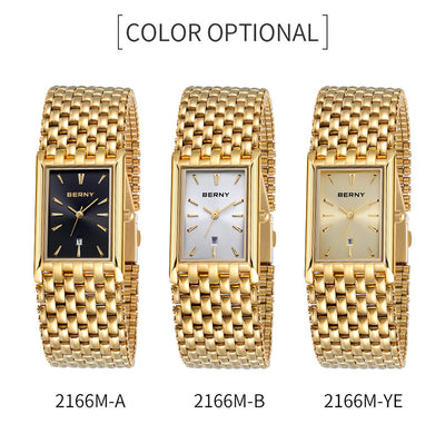 Reloj de Cuarzo Dorado Ultrafino para Pareja - Acero Inoxidable Resistente al Agua - Image 17
