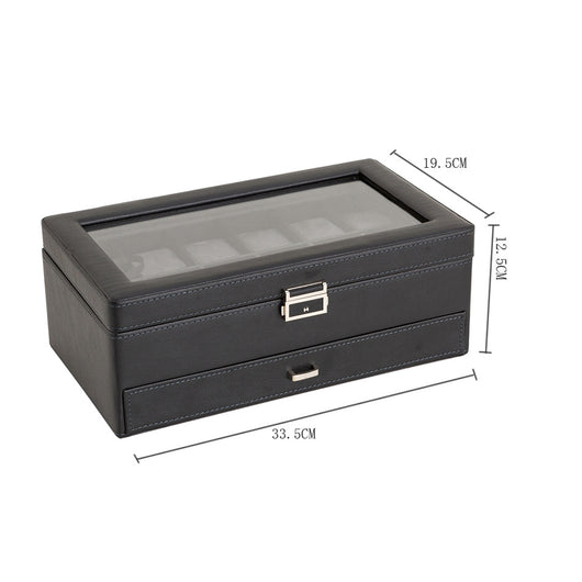 Caja de Almacenamiento para Relojes de Lujo con Patrón de Lichi - 3, 6 o 12 Compartimentos - Image 67