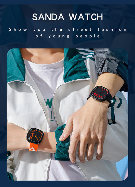 Reloj de Moda Cuadrado en Silicona Resistente al Agua - Image 16
