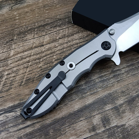 Cuchillo Plegable de Fibra de Carbono - Hoja Afilada y Resistente para Camping y Frutas - Image 20