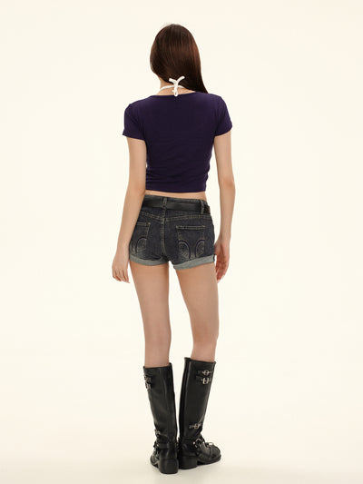 Playera Retro Americana con Estampado Cute Hot Girl - Image 47