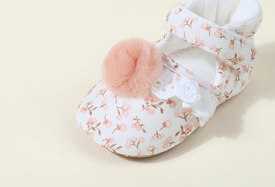 Zapatos de Algodón Floral Estilo Princesa Coreano para Niñas - Image 16