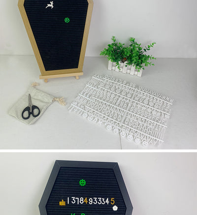 Pizarra Decorativa de Fieltro y Madera para Mensajes y Fotografía - Image 21