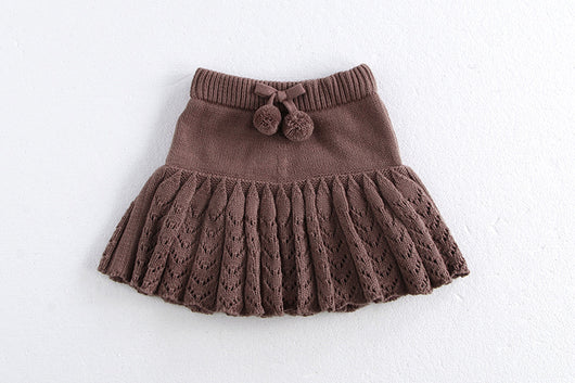 Falda Pantalón Plisada Retro Hueca para Niñas - Image 13