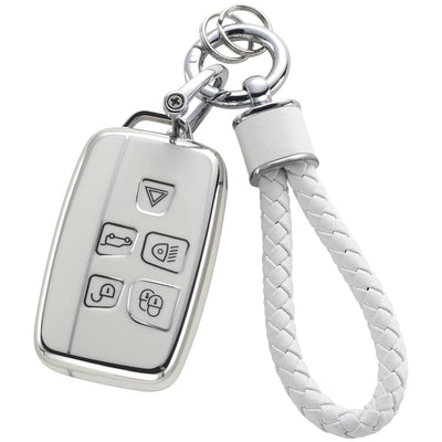 Funda Protectora para Llaves de Auto con Diseño Plateado y Llavero Elegante - Image 14