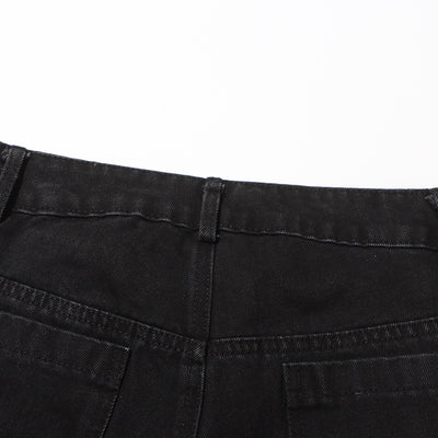 Jeans Talle Alto Irregular con Botones Desmontables - Image 34