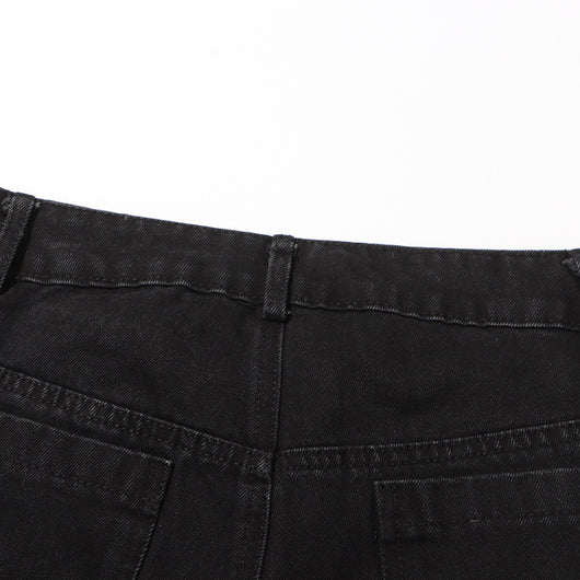 Jeans Talle Alto Irregular con Botones Desmontables - Image 34