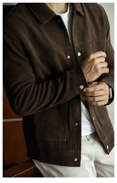 Chaqueta Texturizada Premium para Hombre - Otoño e Invierno - Image 20
