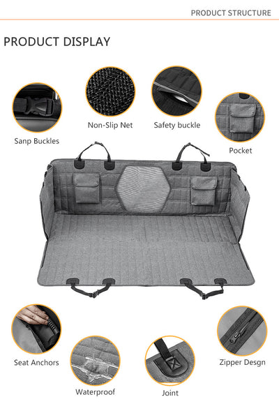 Protector Universal para Asiento Trasero de Vehículo Resistente al Agua y Suciedad para Mascotas - Image 24