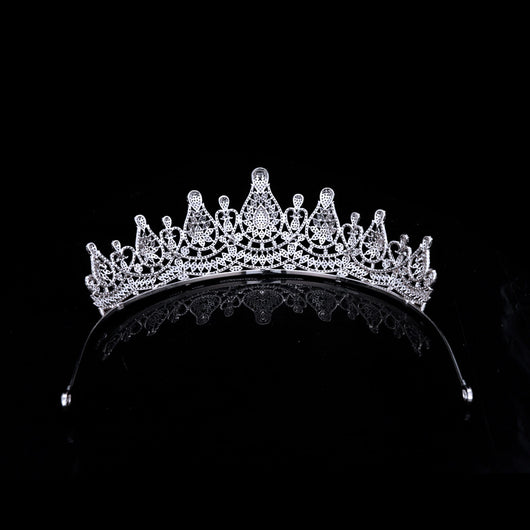 Diadema de Novia con Coronita de Circonitas - Image 16