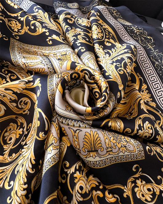 Pañuelo de Seda Lujo Temperamento 70cm - Chal Elegante para Mujer - Image 32