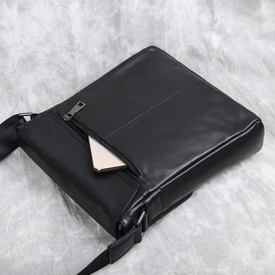Mochila Ejecutiva de Cuero Genuino con Bolsa Crossbody Vertical de Alta Capacidad - Image 34