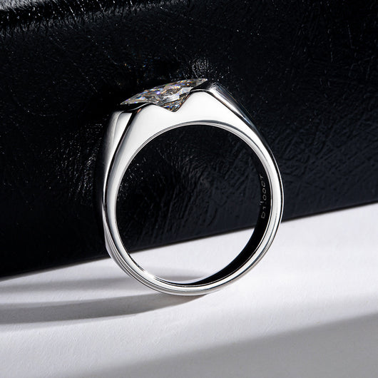 Anillo de Moissanita con Diseño de Ojo de Caballo - Elegancia y Personalidad - Image 16