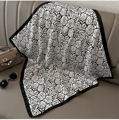Pañuelo de Seda Estampado Versátil - Banda Decorativa para Cabello y Accesorios - Image 24