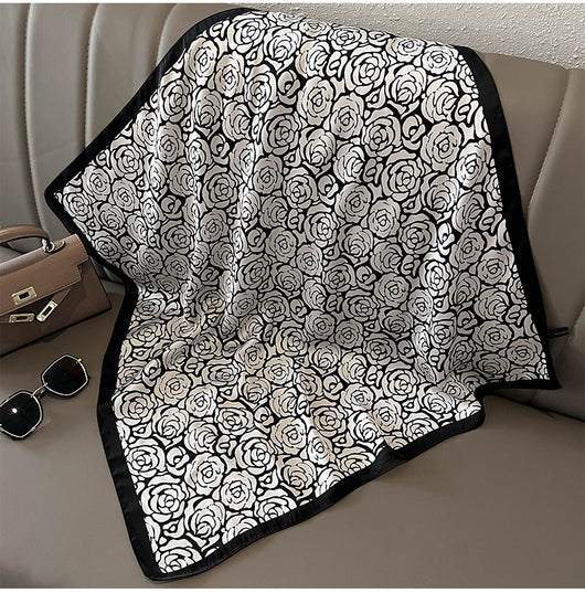 Pañuelo de Seda Estampado Versátil - Banda Decorativa para Cabello y Accesorios - Image 24