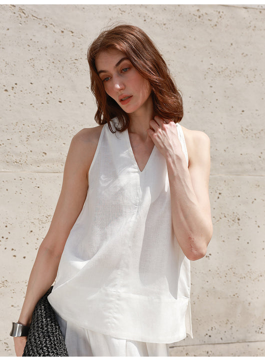 Top Halter Mujer Tirantes Finos para Verano - Blusa Fresca y Versátil - Image 15