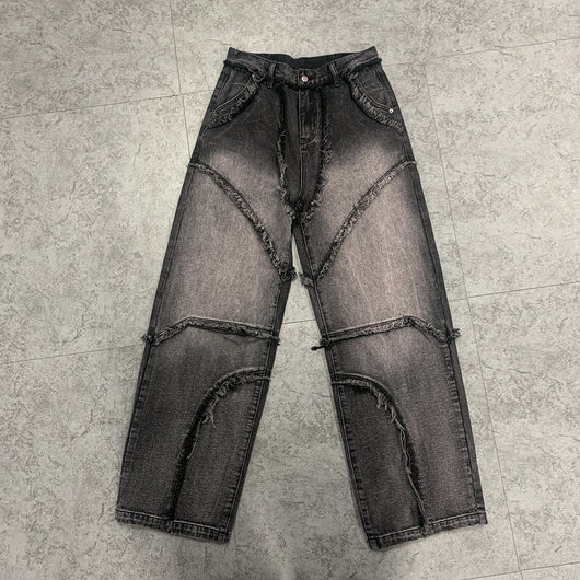 Jeans Vintage Estilo Urbano con Bordes Crudos - Image 18