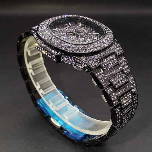Reloj Hip Hop Diamantes Completos Rap Bling - Image 20