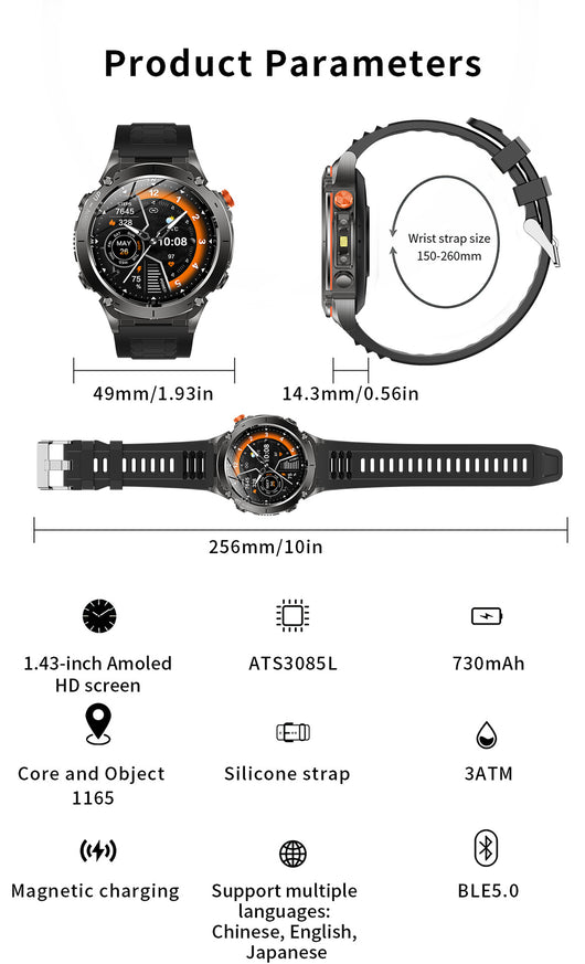 Reloj Inteligente con Monitor de Frecuencia Cardíaca y Oxígeno en Sangre - Image 9