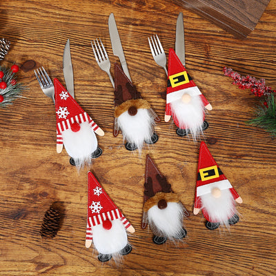 Cubiertas de Fieltro para Cubiertos Navideños - Decoración de Mesa Elegante - Image 10
