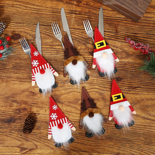 Cubiertas de Fieltro para Cubiertos Navideños - Decoración de Mesa Elegante - Image 10