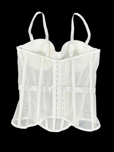Corsé Reductor de Malla Estilo Europeo - Camiseta Ajustadora de Cintura - Image 13