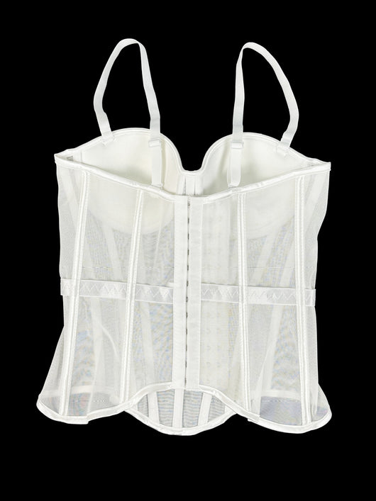 Corsé Reductor de Malla Estilo Europeo - Camiseta Ajustadora de Cintura - Image 13