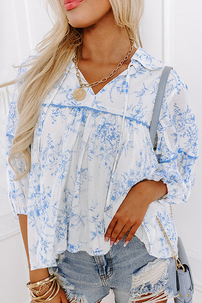 Blusa Estampada Floral en Chifón para Mujer - Image 9