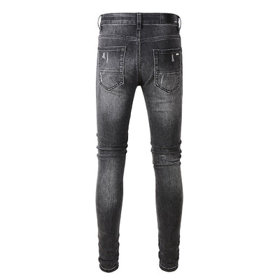 Pantalones Denim Slim Fit con Parches - Corte Moderno para Hombre - Image 26