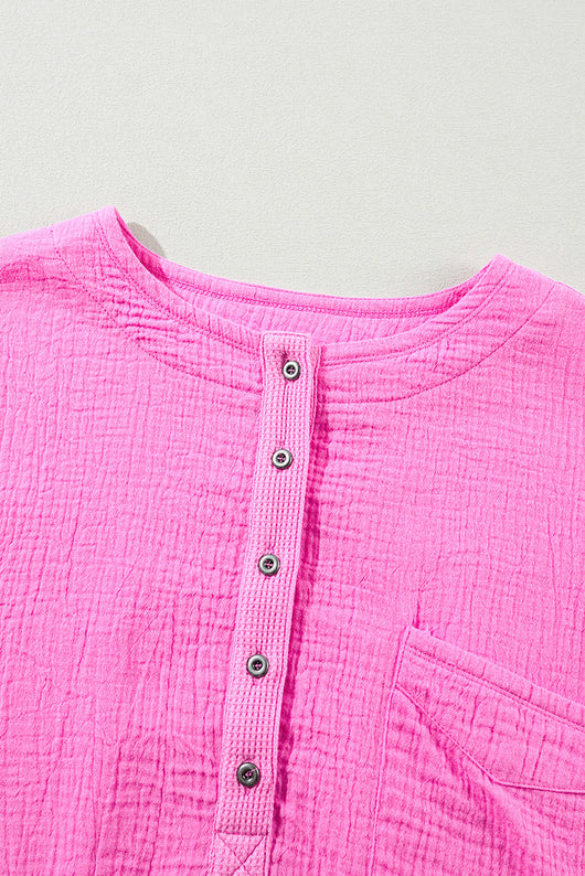 Camiseta Suelta de Color Liso Talla Grande para Mujer - Image 27