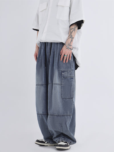 Jeans de Trabajo Holgados Efecto Desgastado - Image 20