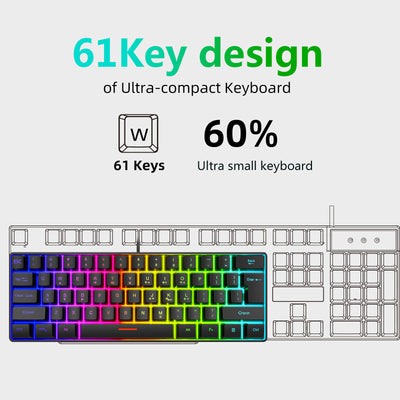 Teclado Compacto RGB para el Hogar - Iluminación LED Personalizable - Image 22
