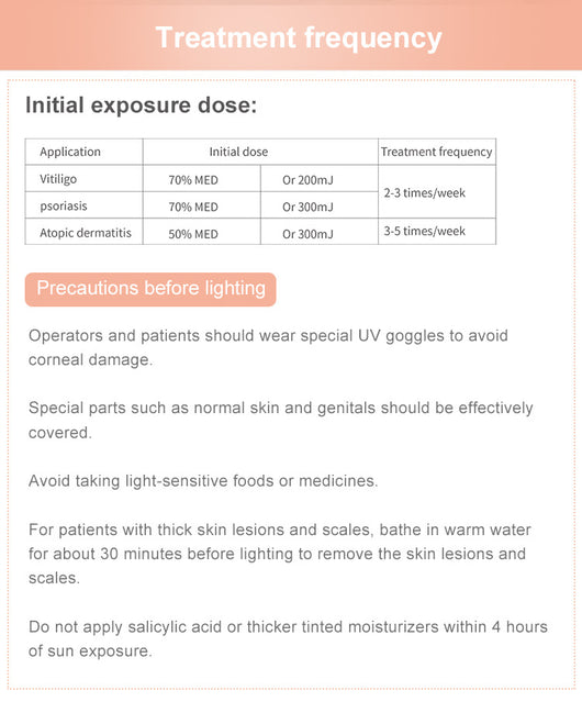 Lámpara UVB Fototerapia Doméstica para Vitíligo y Psoriasis - Image 26