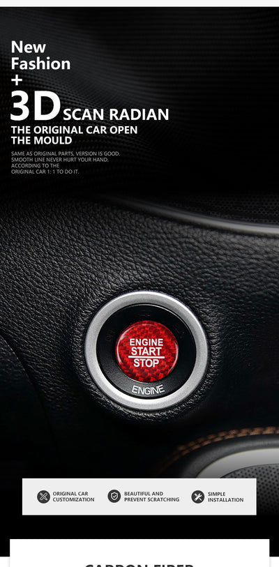 Pegatinas Decorativas de Fibra de Carbono para Encendido Dodge Challenger - Image 21