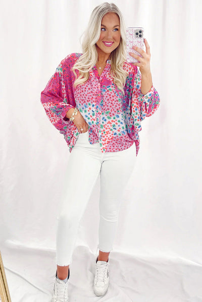 Camisa Suelta de Manga Larga con Combinación de Colores - Image 12